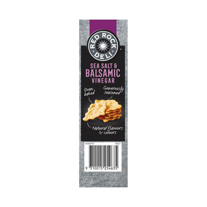 Red Rock Deli Sea Salt & Balsamic Deli Style Crackers - 135g