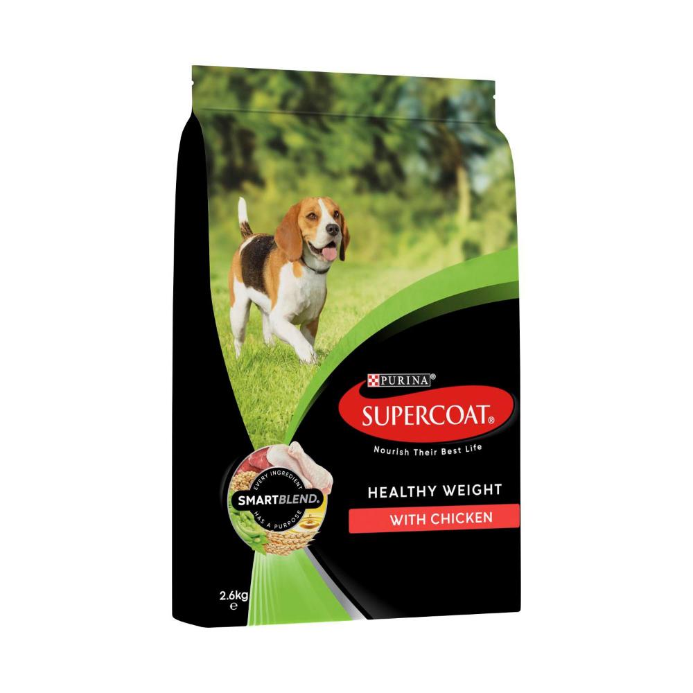 Supercoat Adult Healthy Weight With Chicken Dry Dog Food - 2.6kg