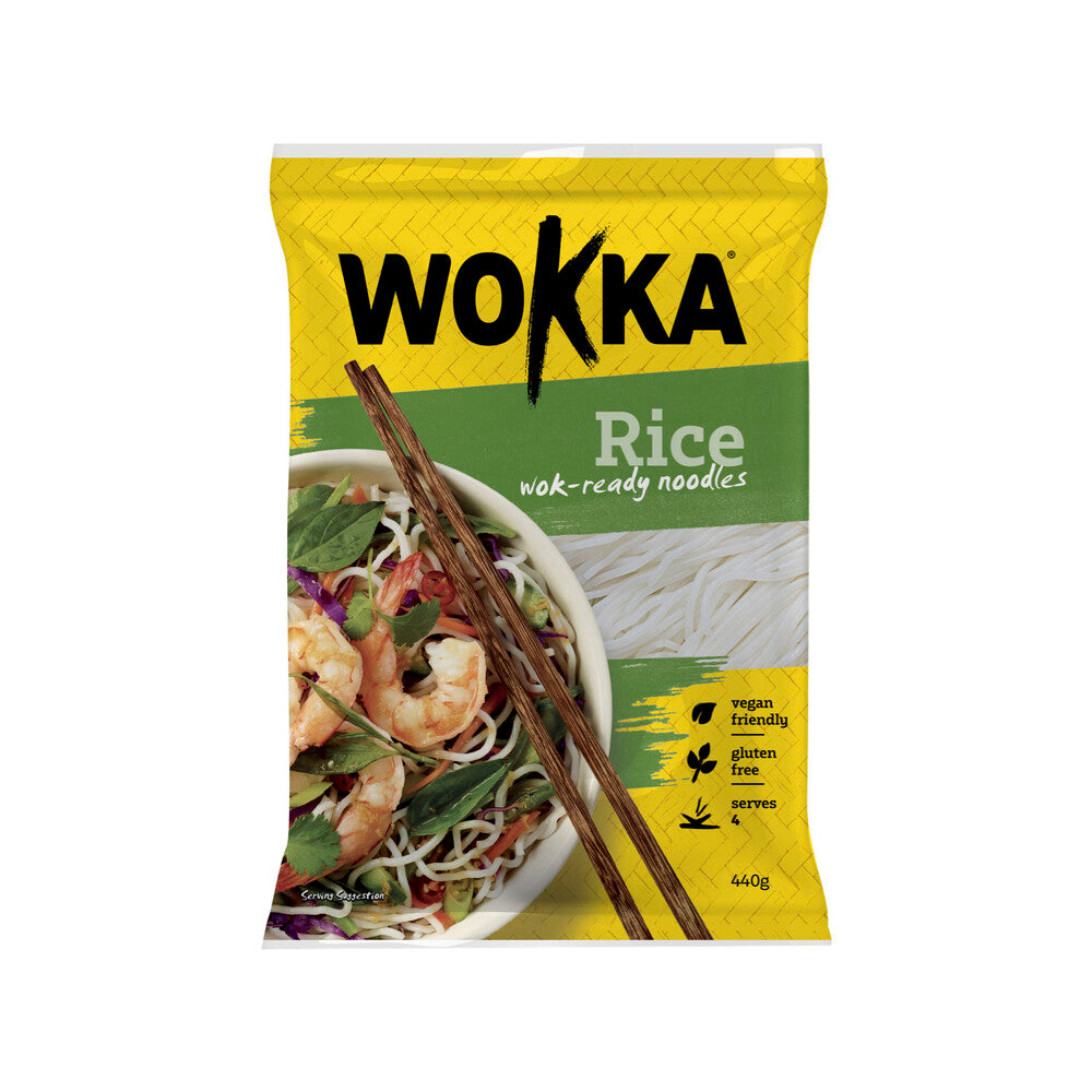 Wokka Thin Rice Wok Ready Noodles - 440g
