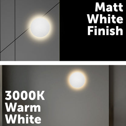 Verve Maxwell Interior Wall Light - 9W - 185 x 50 x 185mm - Matt White