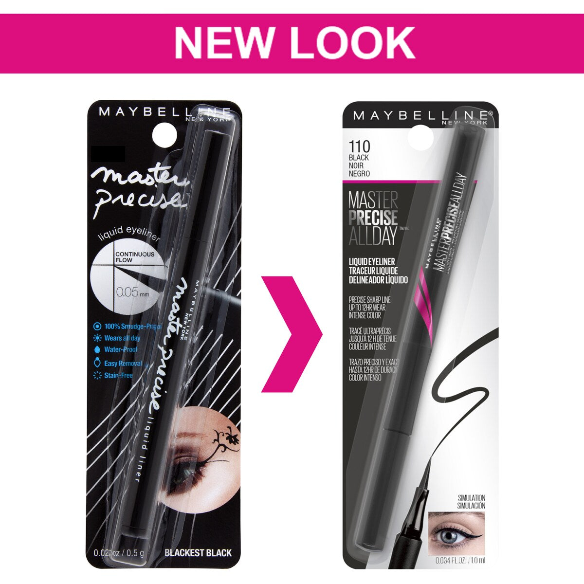 Maybelline Master Precise All Day Liquid Eye Liner Precise Black Each