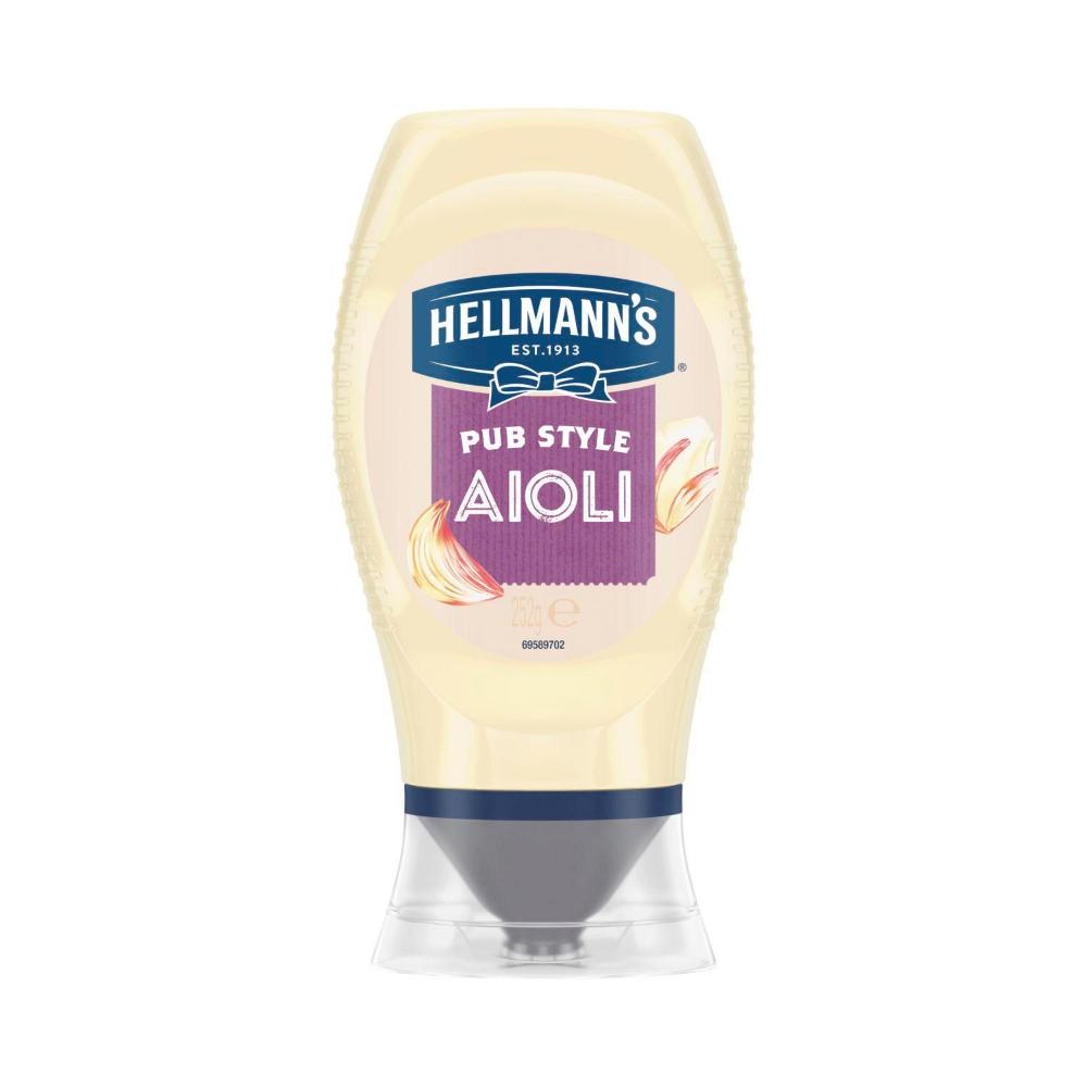 Hellmann's Squeeze Aioli Mayo - 252g