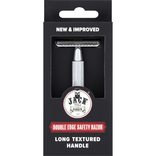 Jack The Barber Double Edge Mens Chrome Safety Razor Each