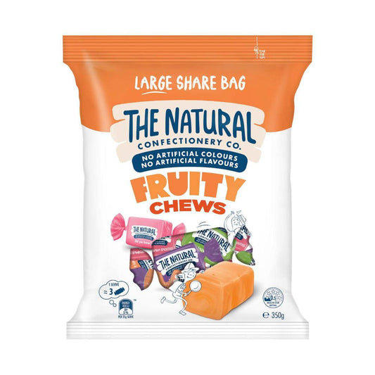 The Natural Confectionery Co. Fruity Chews Lollies Value Share Bag - 350g
