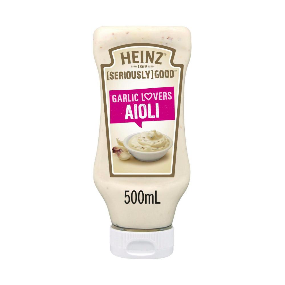 Heinz Seriously Good Garlic Lovers Aioli Mayonnaise - 500mL