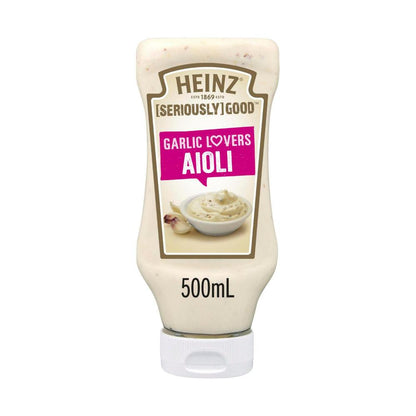 Heinz Seriously Good Garlic Lovers Aioli Mayonnaise - 500mL