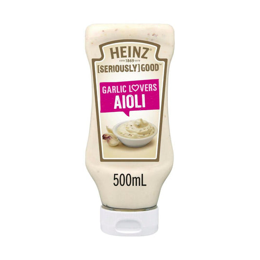 Heinz Seriously Good Garlic Lovers Aioli Mayonnaise - 500mL