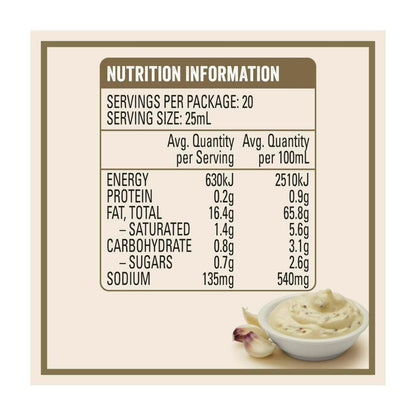 Heinz Seriously Good Garlic Lovers Aioli Mayonnaise - 500mL