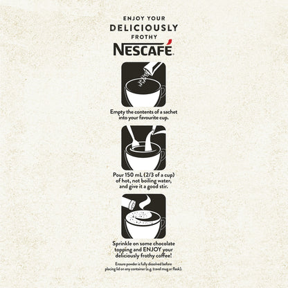 Nescafe Strong Cappuccino Coffee Sachets 26 Pack