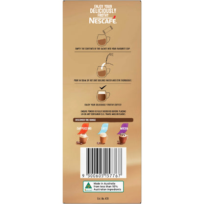 Nescafe Coffee Sachets Skim Cappuccino 26 Pack