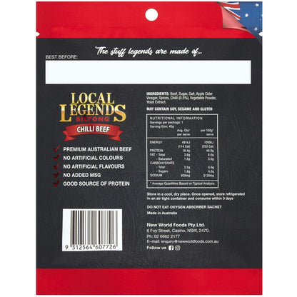 Local Legends Biltong Chilli 45g