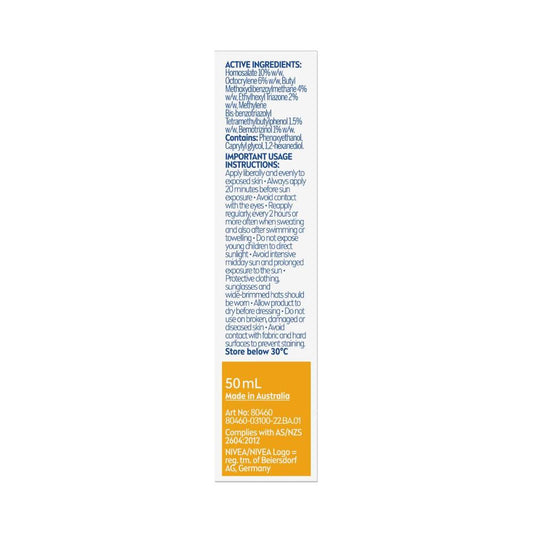 Nivea Sun Uv Face Sensitive Protect SPF 50 - 50mL