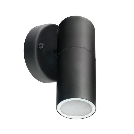 Brilliant Black Coolum Exterior Wall Light - 60mm