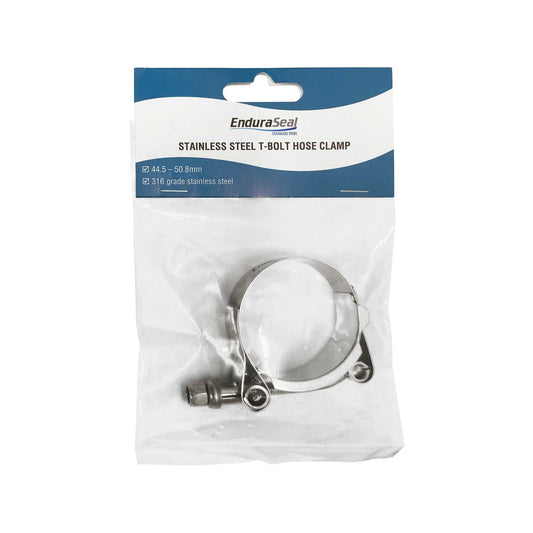 Enduraseal Stainless Steel T Bolt Hose Clamp 43-51mm - Heavy-Duty - 1 Pack