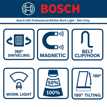 Bosch Work Light - 18V - 800lm