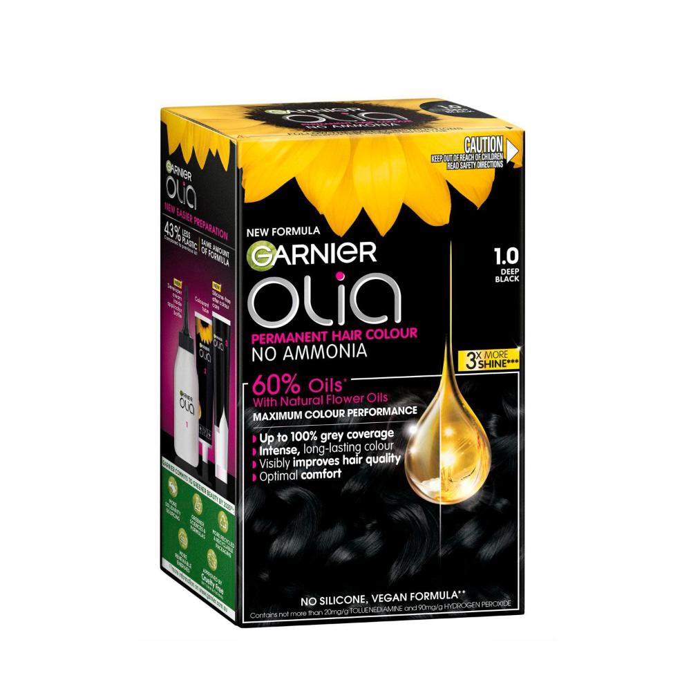 Garnier Olia Hair Colour 1.0 Night Black - 1 each