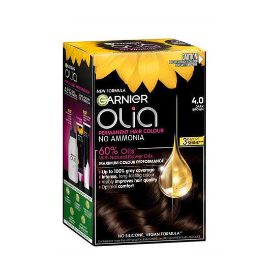 Garnier Olia Hair Colour 4.0 Dark Brown - 1 each