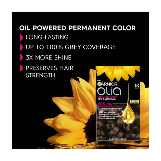 Garnier Olia Hair Colour 3.0 Soft Black - 1 each