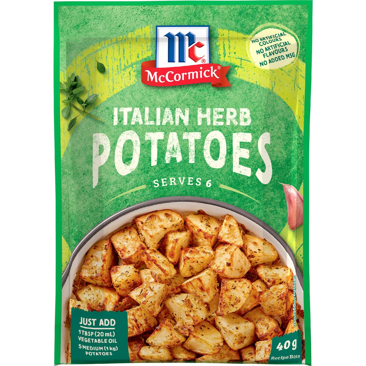 Mccormick Italian Herb Potatoes Recipe Base 40g