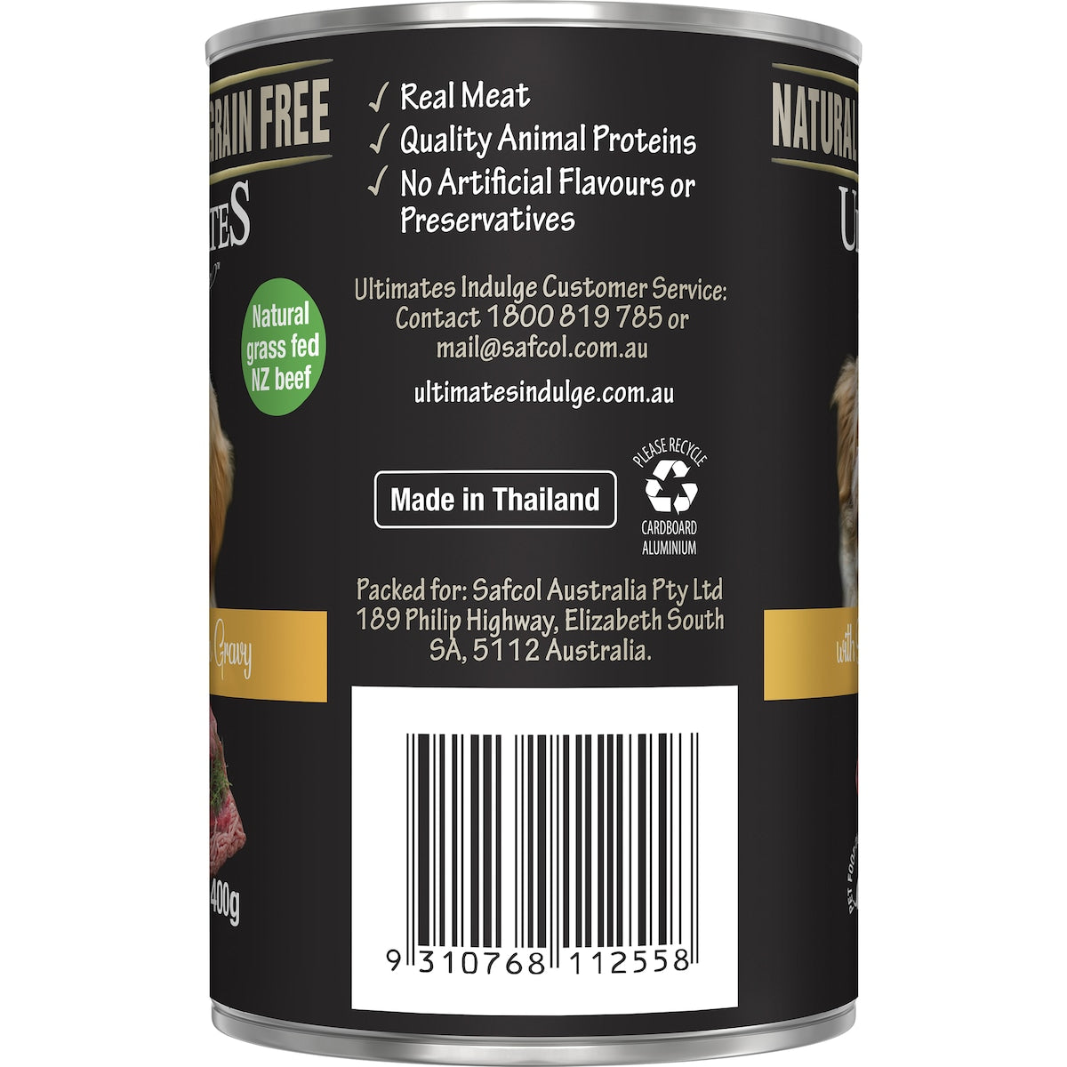 Ultimates Indulge Wet Dog Food Beef Mince In Gravy 400g