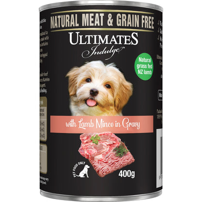 Ultimates Indulge Wet Dog Food Lamb Mince In Gravy 400g