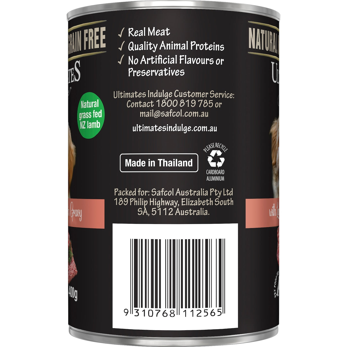 Ultimates Indulge Wet Dog Food Lamb Mince In Gravy 400g