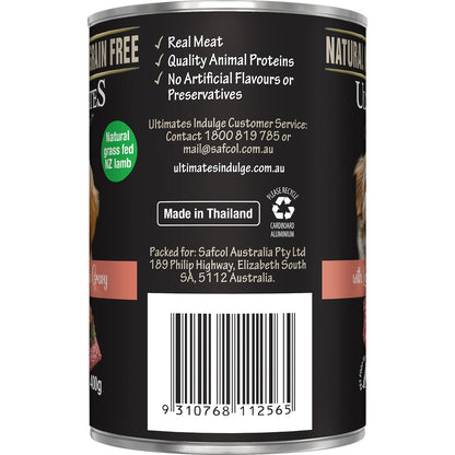 Ultimates Indulge Wet Dog Food Lamb Mince In Gravy 400g