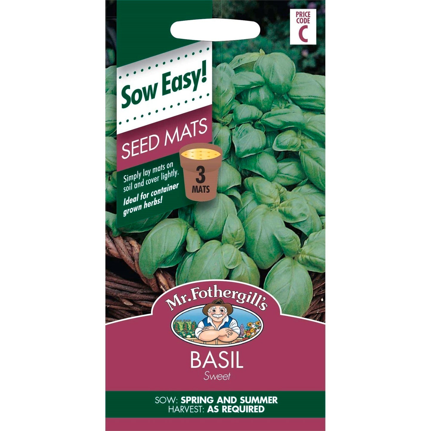 Mr Fothergill Basil Seed Mat