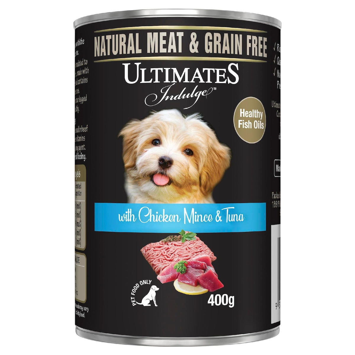 Ultimates Indulge Wet Dog Food Chicken Mince & Tuna 400g
