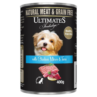 Ultimates Indulge Wet Dog Food Chicken Mince & Tuna 400g