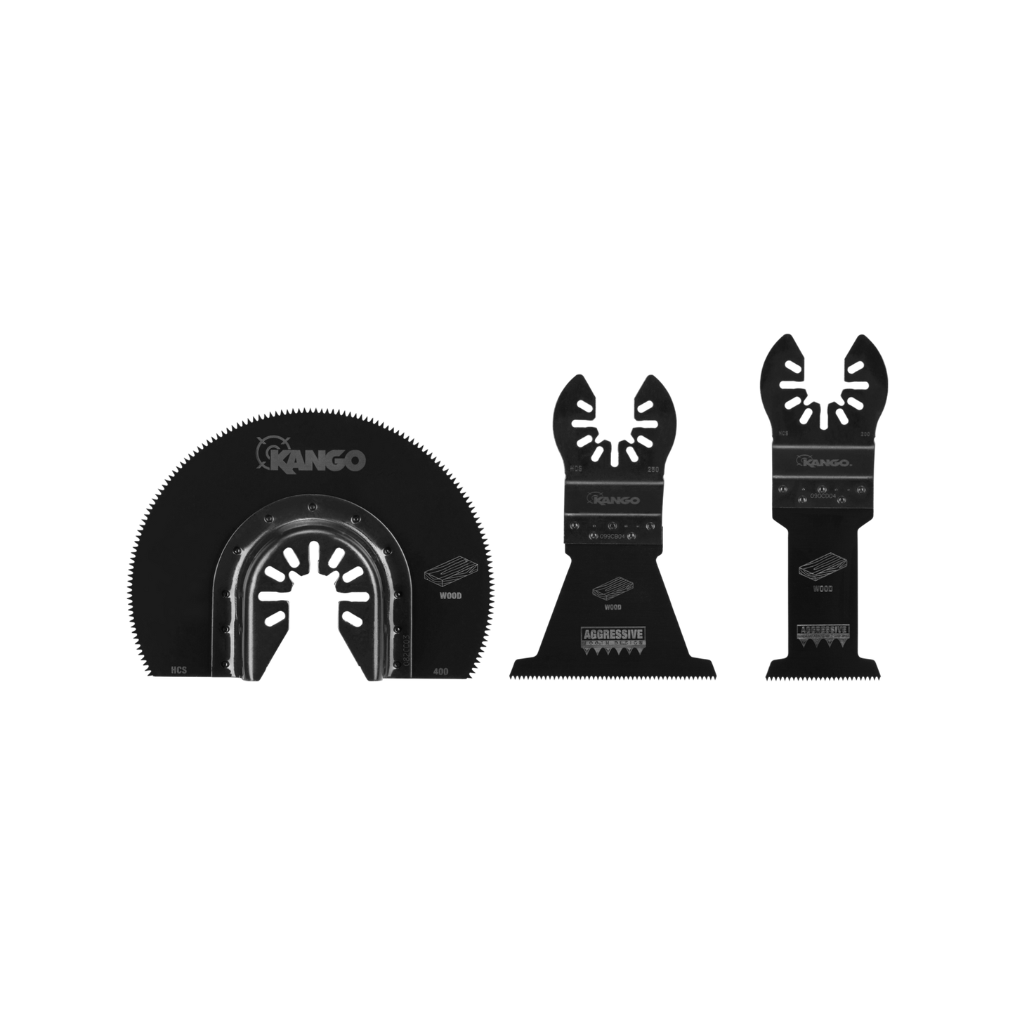 Kango Wood Multi Tool Blade Set - 3 Piece - 95 x 171mm