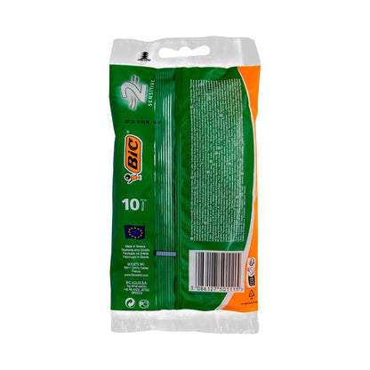 Bic Twin Blade Disposable Razors for Sensitive Skin - 10 pack