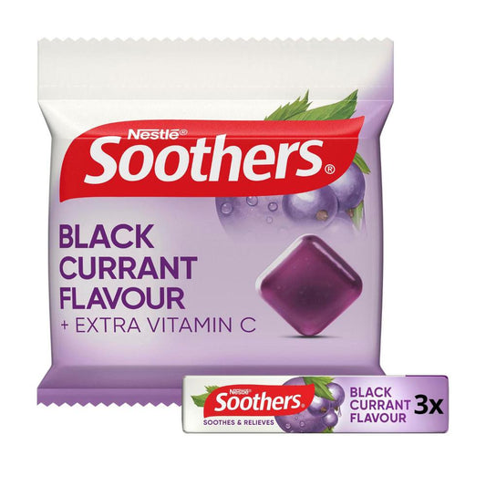 Soothers Blackcurrant Flavour Throat Lozenges - 30 Pack