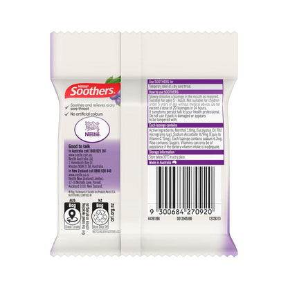 Soothers Blackcurrant Flavour Throat Lozenges - 30 Pack