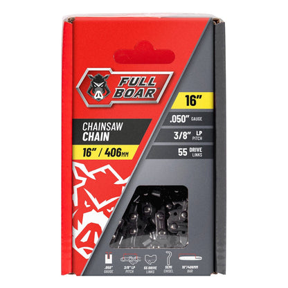 Full Boar Chainsaw Chain - 16" - 406mm - 55 Drive Links