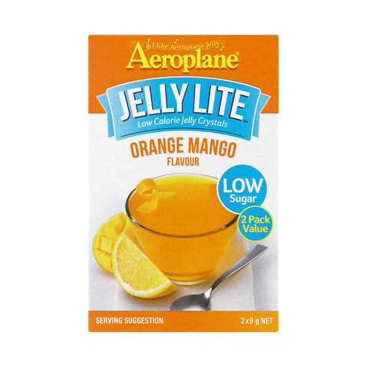 Aeroplane Lite Orange Mango Jelly Crystals 2 Pack - 18g