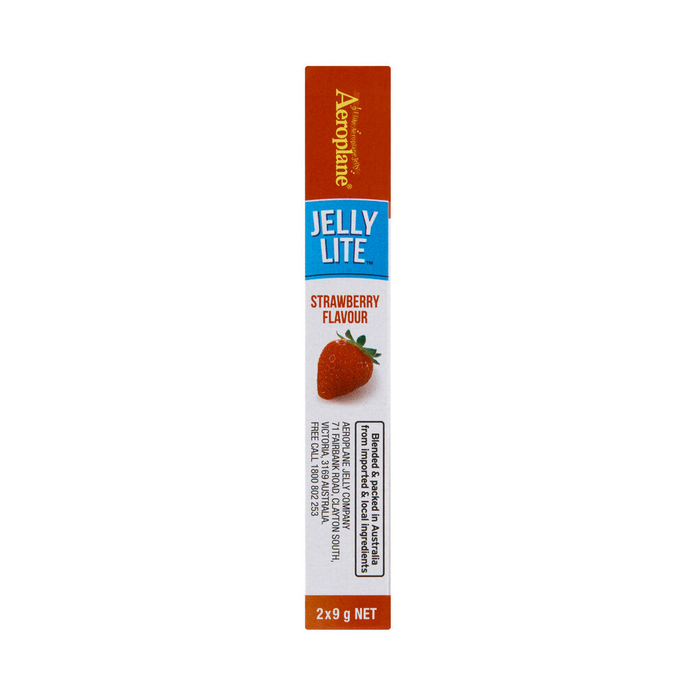 Aeroplane Lite Strawberry Jelly Crystals 2 Pack - 18g