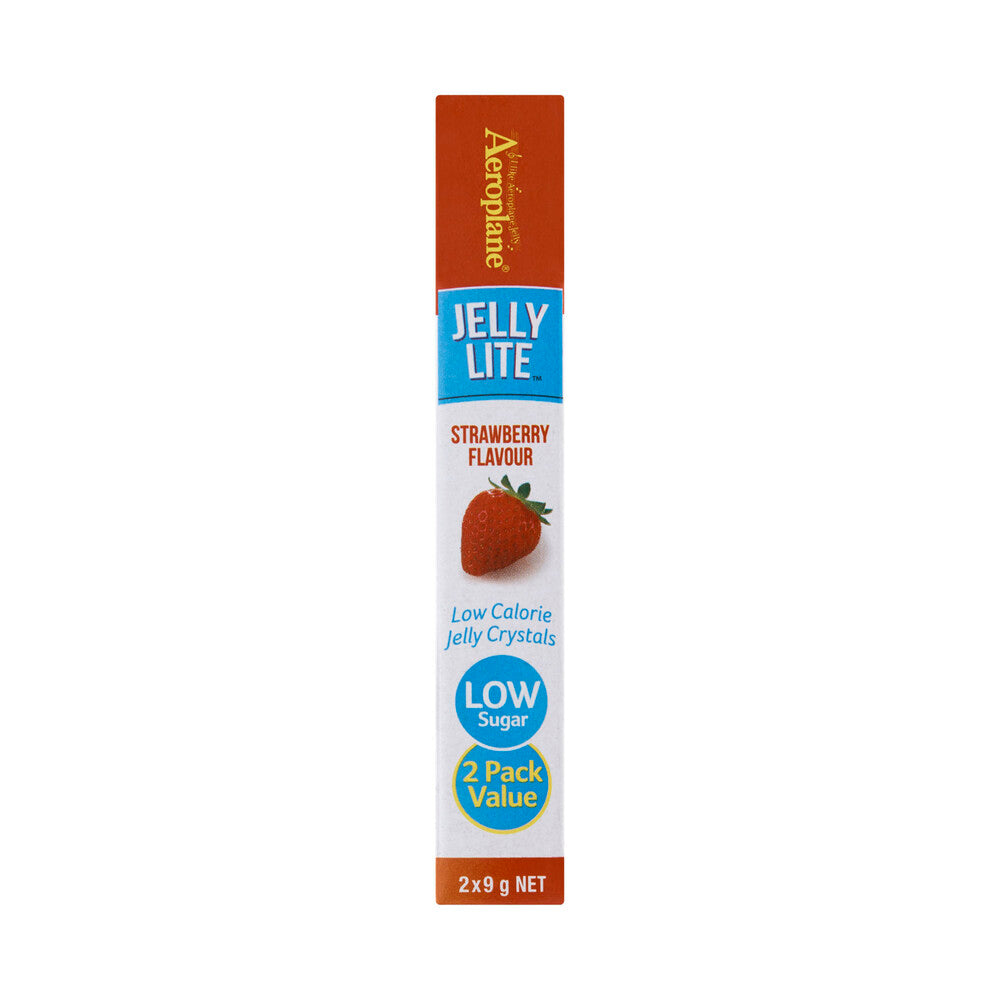 Aeroplane Lite Strawberry Jelly Crystals 2 Pack - 18g