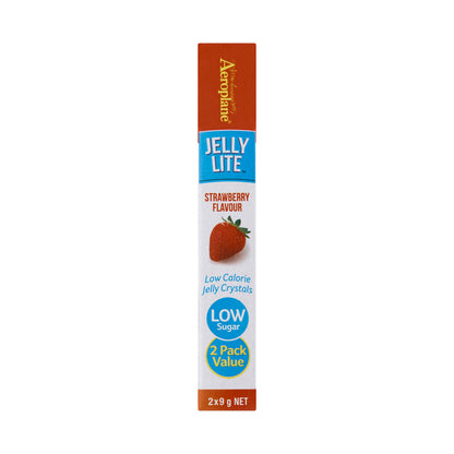 Aeroplane Lite Strawberry Jelly Crystals 2 Pack - 18g