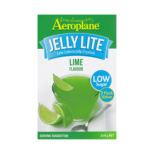 Aeroplane Lite Lime Jelly Crystals 2 Pack - 18g
