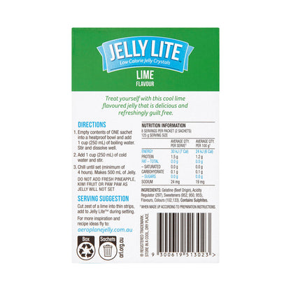 Aeroplane Lite Lime Jelly Crystals 2 Pack - 18g