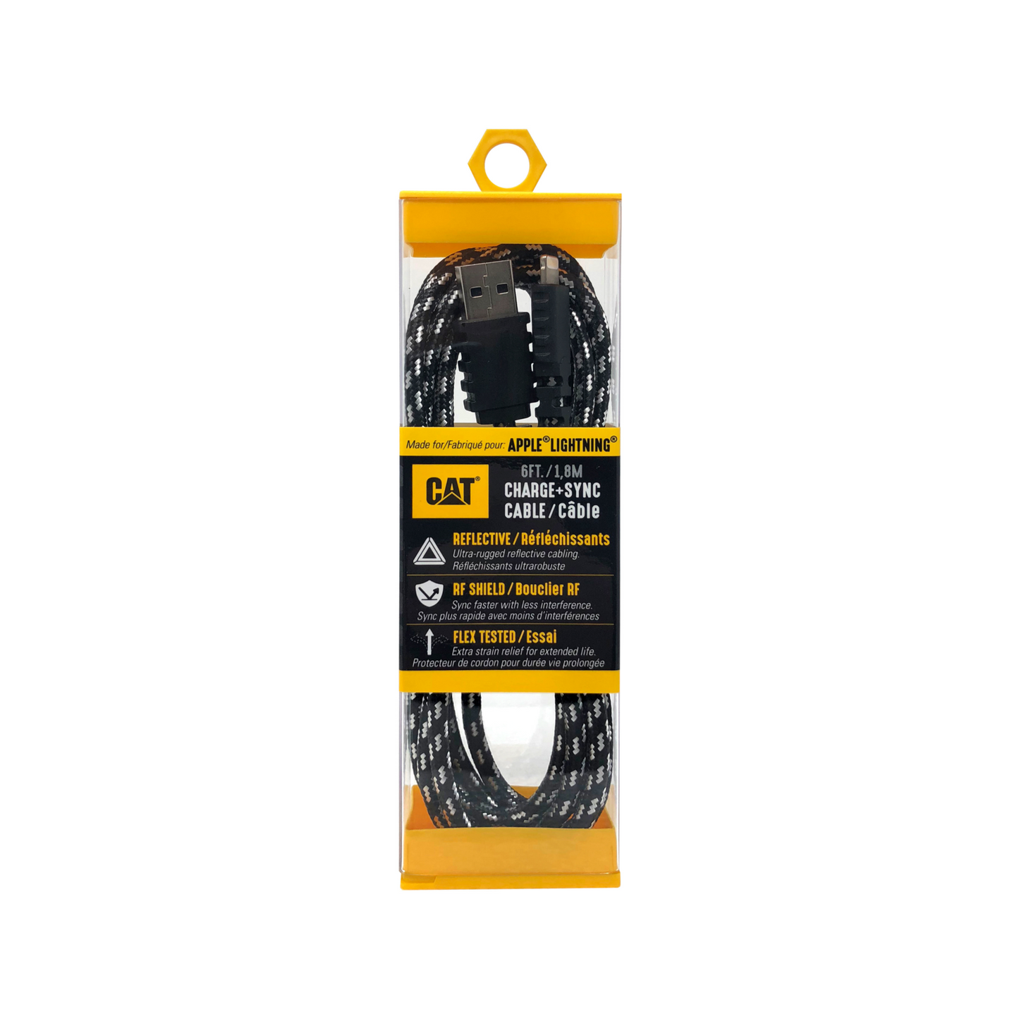 Cat Rugged Lightning To USB Braided Cable - 1.8m