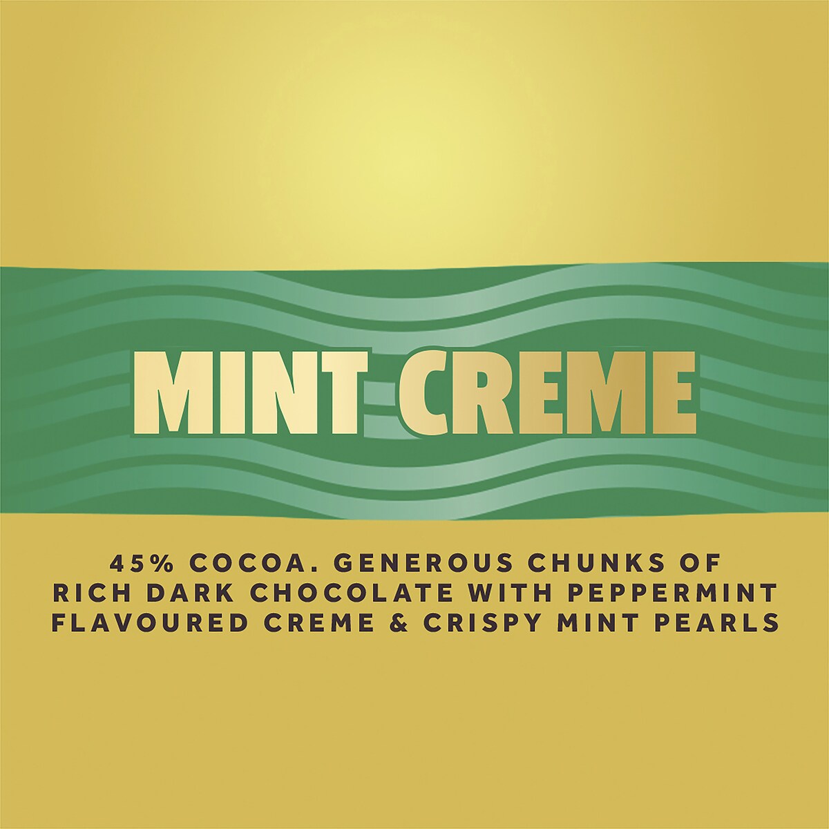 Cadbury Old Gold Slices Mint Crème Dark Chocolate Block 176g