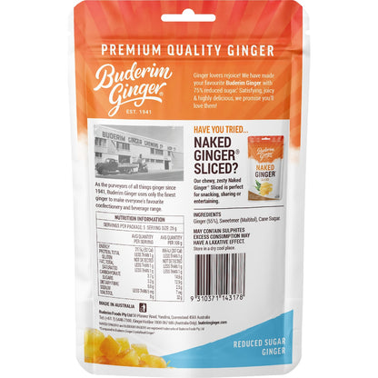 Buderim Ginger Reduced Sugar 125g