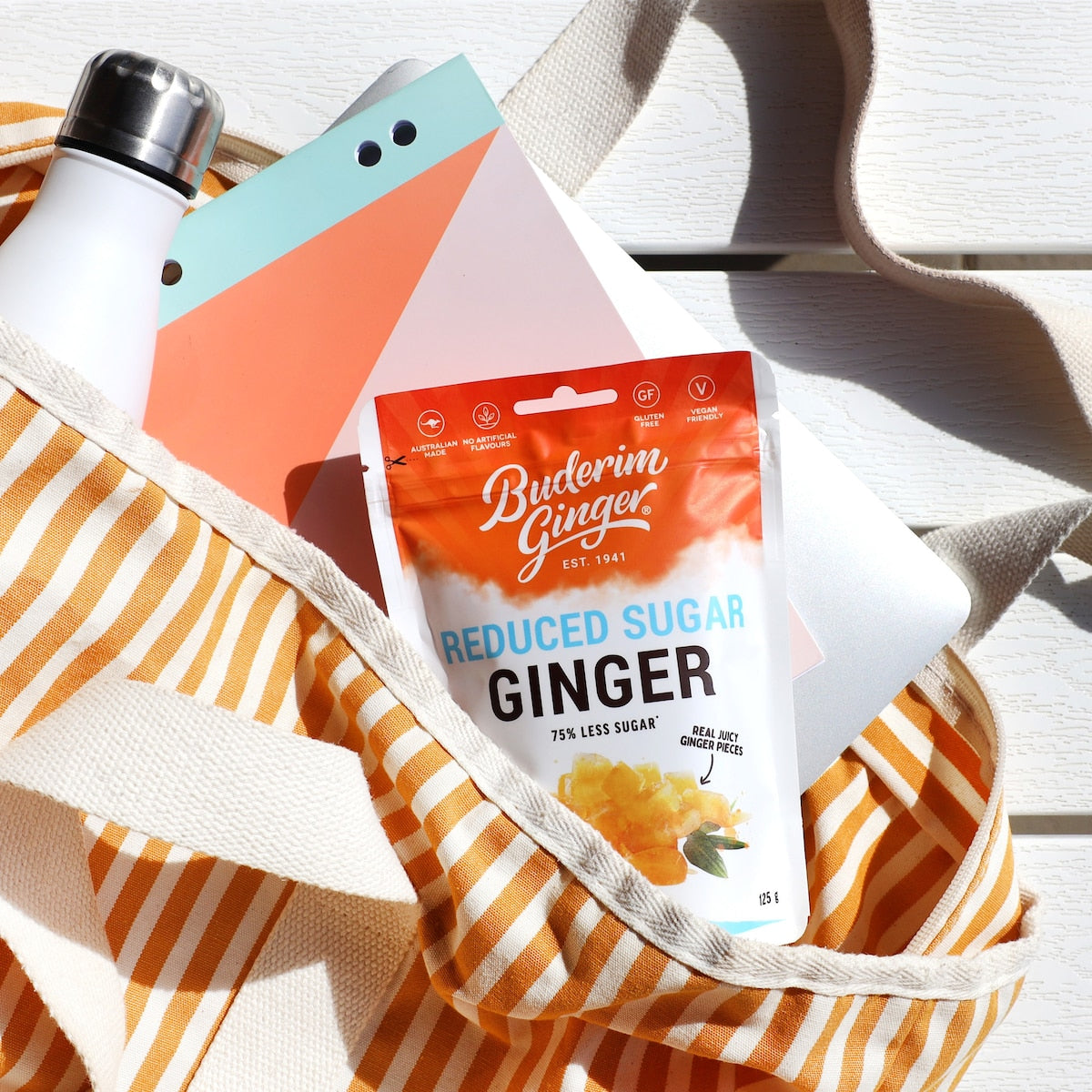 Buderim Ginger Reduced Sugar 125g