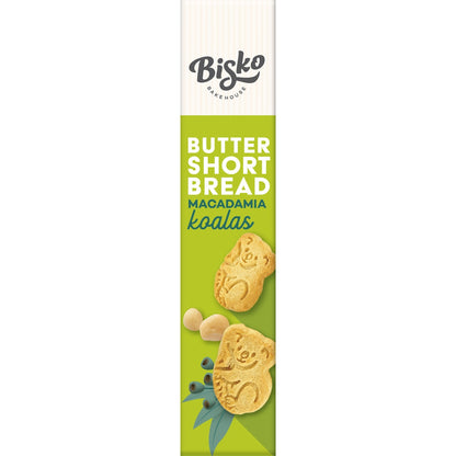 Bisko Bakehouse Butter Shortbread Macadamia Koalas 150g