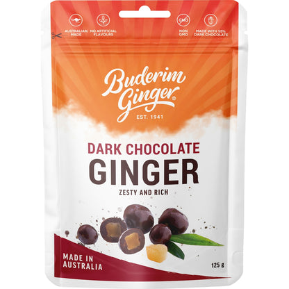 Buderim Ginger Dark Chocolate 125g