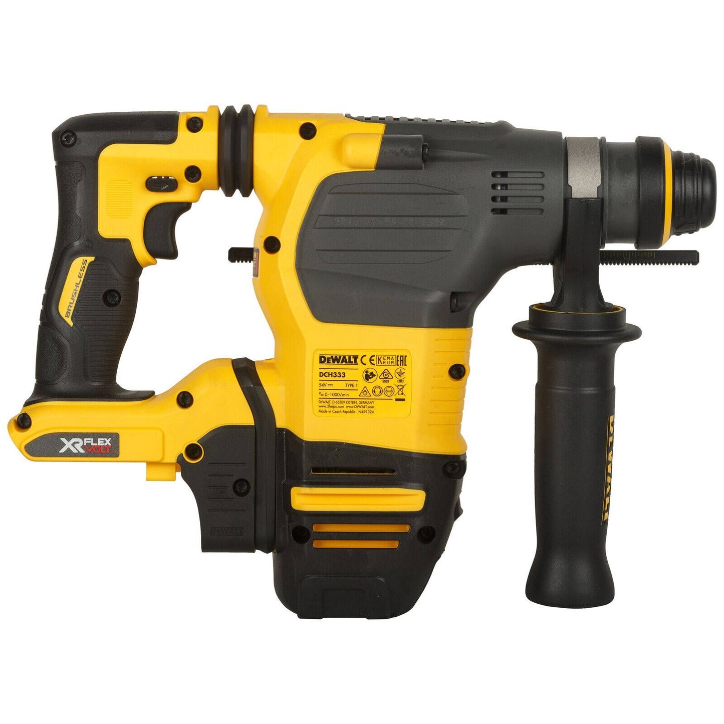 Dewalt 54V 30mm Flexvolt SDS Plus Hammer Drill DCH333NT-XJ