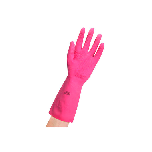 Vileda Ansell Pink Silverlined Gloves Size 9 - 1 Pair