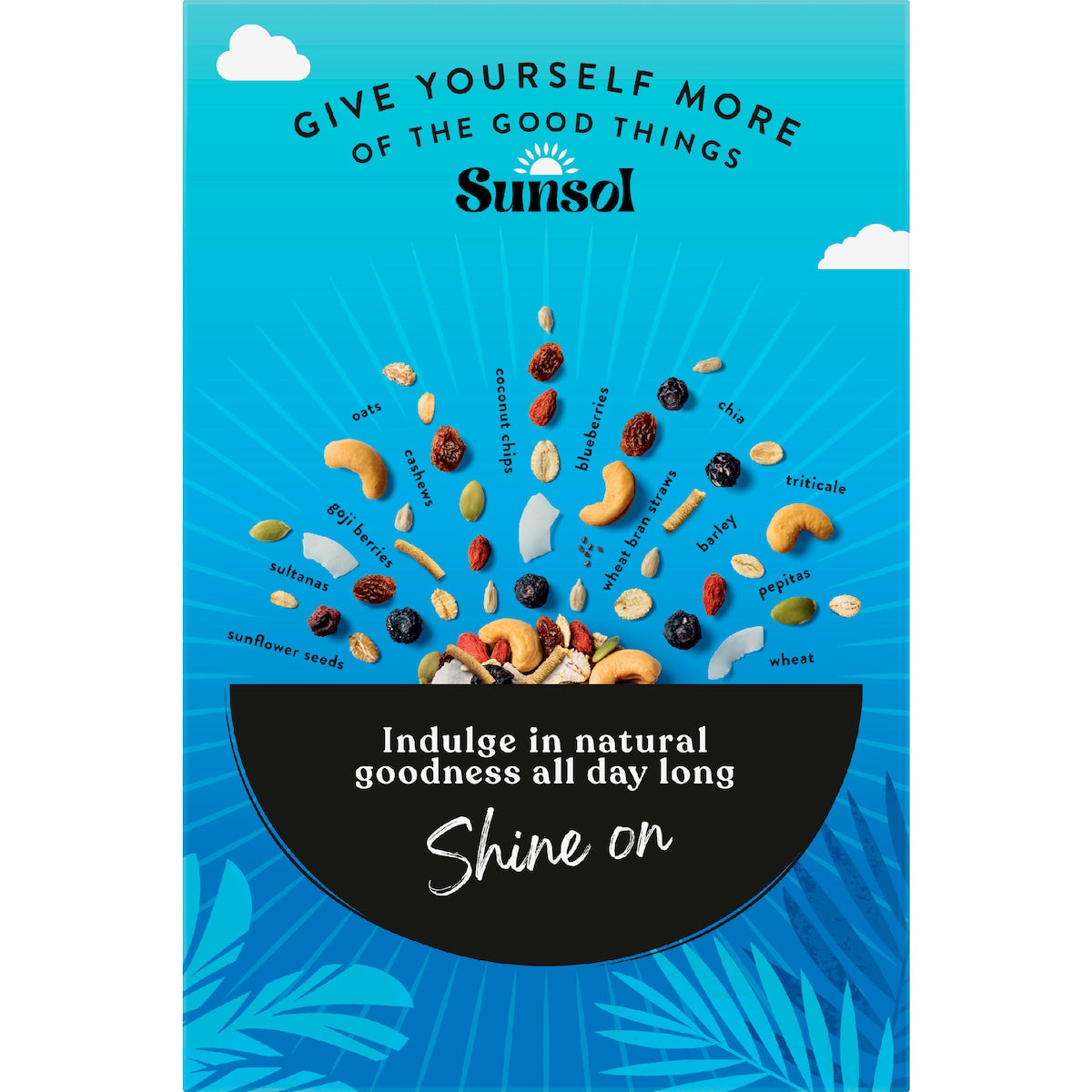 Sunsol Natural Muesli Blueberry Goji Berry Coconut & Chia 500g